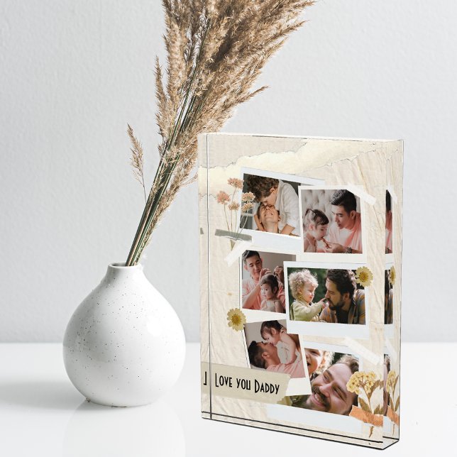 We Love You Daddy Photo Collage  Block (Creator Uploaded)