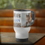 We Love You Daddy Photo Collage Travel Mug<br><div class="desc">Personalised father's day travel mug featuring a 6 photo collage template of the children,  the words "we love you daddy" in a trendy blue gradient font,  and the kids names.</div>