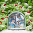 We LOVE You Family Photo PERSONALIZE Winter Trees