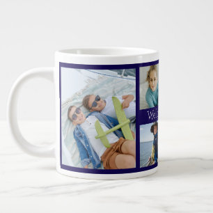 We Love You Gigi Grandmother 6 Photo Large Coffee Mug