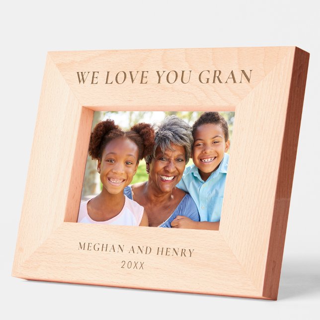We Love You Gran Personalised Photo Frame Gift (Creator Uploaded)