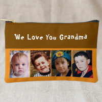 We love you grandma 4 photo brown orange