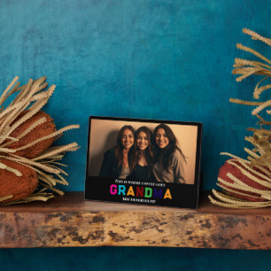 We Love You Grandma Custom 1-Photo  Plaque