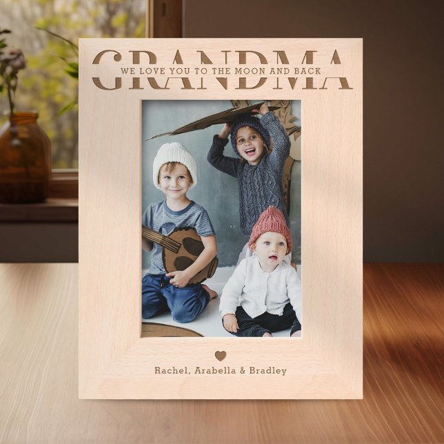 We Love You Grandma Etched Frames (Creator Uploaded)