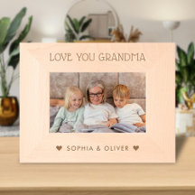 We Love You Grandma, Grandchildren Name Photo