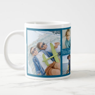 We Love You Grandma Grandmother 6 Photo Large Coffee Mug