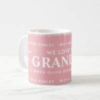 We Love You Grandma Personalised Kids Names