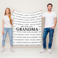 We Love You Grandma Personalised Kids Names