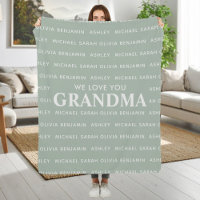We Love You Grandma Personalised Kids Names