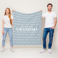 We Love You Grandma Personalised Kids Names