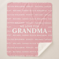 We Love You Grandma Personalised Kids Names