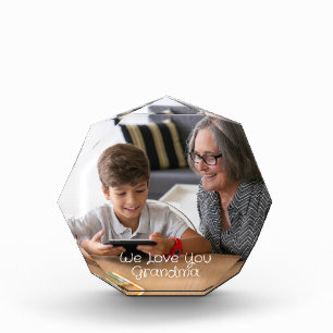 We Love You grandma Photo Block