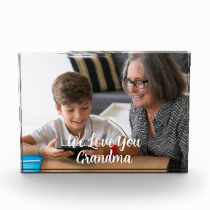 We Love You grandma Photo Block