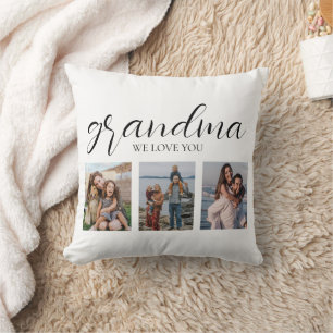 We Love You Grandma Photo Cushion