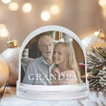 We Love You Grandpa Custom Snow Globe<br><div class="desc">This custom snow globe is the perfect gift for anyone in your family! Customise the photo and your text.</div>