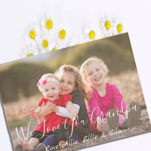 We Love you Grandpa Father's Day Card