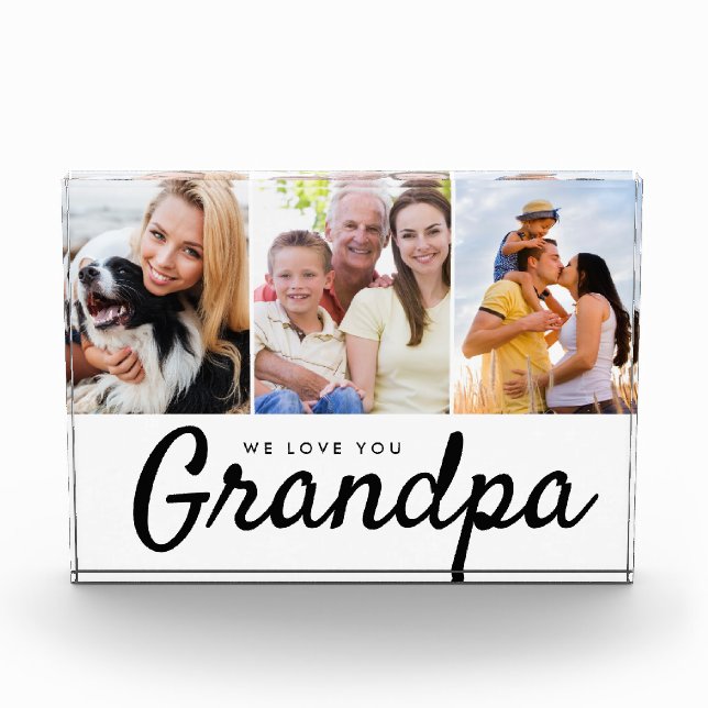 We love you Grandpa Grandchildren family photos (Front)