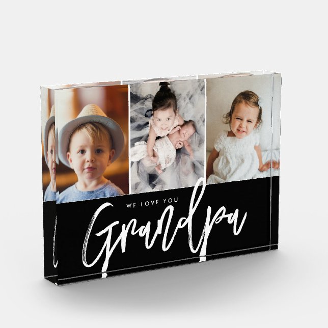 We love you Grandpa Grandchildren photos (Left)