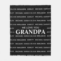 We Love You Grandpa Personalised Kids Names