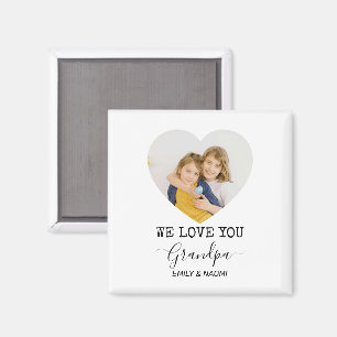 We Love You Grandpa    Personalized Magnet