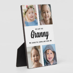 We Love You Granny Family Keepsake Photo Collage  Plaque