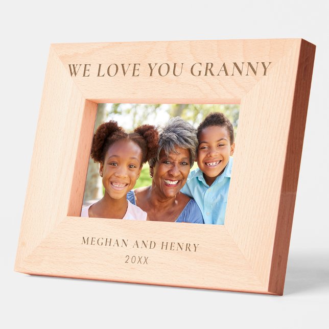 We Love You Granny Personalised Photo Frame Gift (Creator Uploaded)
