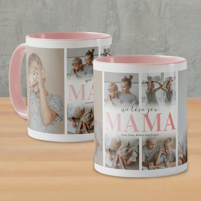 We Love You Mama Photo Collage Mug (Creator Uploaded)