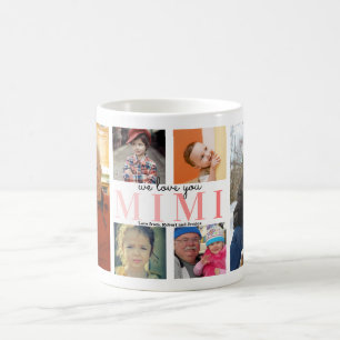 We Love You Mimi Custom Photo Collage Coffee Coffee Mug