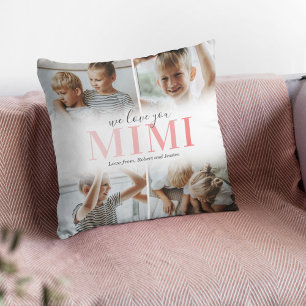 We Love You Mimi Photo Collage Cushion