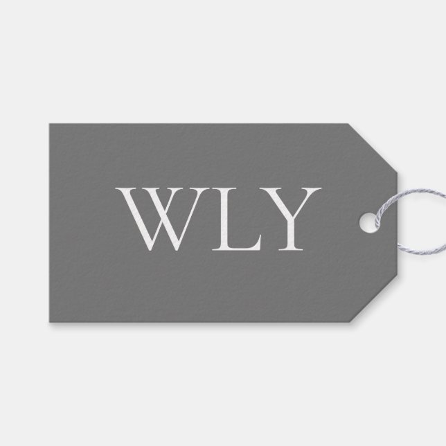 "We Love You" Minimalist Gift Tag (Front (Horizontal))