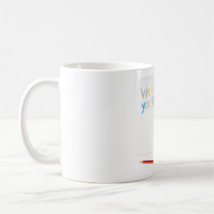 We Love You Mum Hand-Drawn Crayon Art Coffee Mug