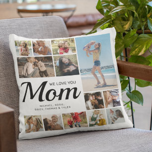 We Love You Mum Multi-Photo Cushion