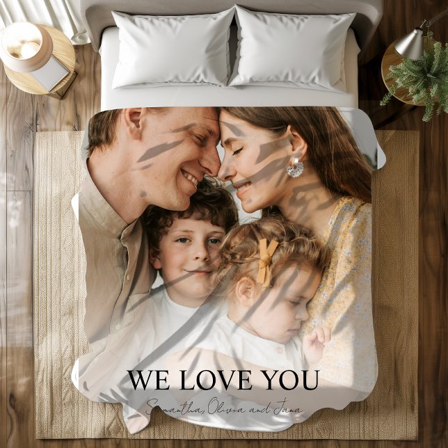 We Love You Mum Photo Blanket – Personalised Gift  (Creator Uploaded)