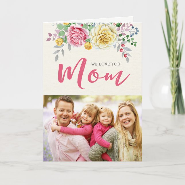 We Love You, Mum | Photo Mother's Day Card (Front)