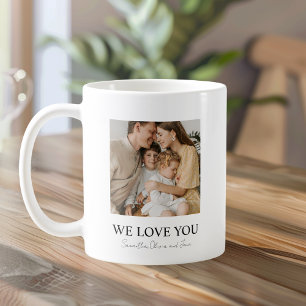 We Love You Mum Photo Mug – Personalised Family