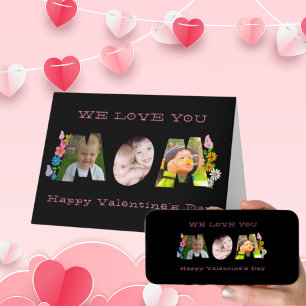We love you Mum photo Valentine's Day Card