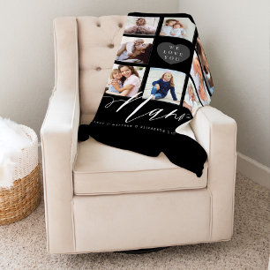 We Love You Nana   Grandchildren & Family Photos Fleece Blanket
