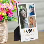 We Love You Nana Grandkids 3 Photo Collage   Plaque<br><div class="desc">3 photo collage plaque with 'we love you Nana ' typography and personalized with grandchildren names. A unique keepsake for grandmother for mother's day , grandparent's day , holidays and birthday.</div>