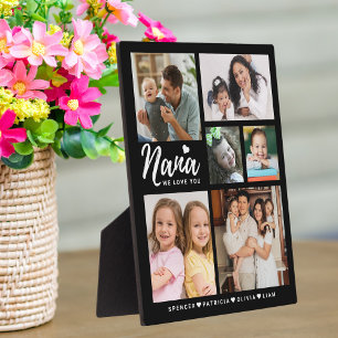 We Love You Nana Grandkids Names Photo  Collage Plaque