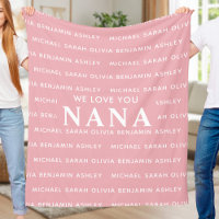 We Love You Nana Personalised Kids Names