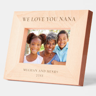 We Love You Nana Personalised Photo Frame Gift