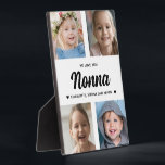 We Love You Nonna Family Keepsake Photo Collage  Plaque<br><div class="desc">Create a special keepsake gift with your favourite family photographs. This modern photo collage includes 4 precious pictures of her grandchildren. All of the text is editable. Yes, it's the perfect gift for Mother's day, but any grandmother would also treasure receiving this on her birthday or as a Christmas gift....</div>