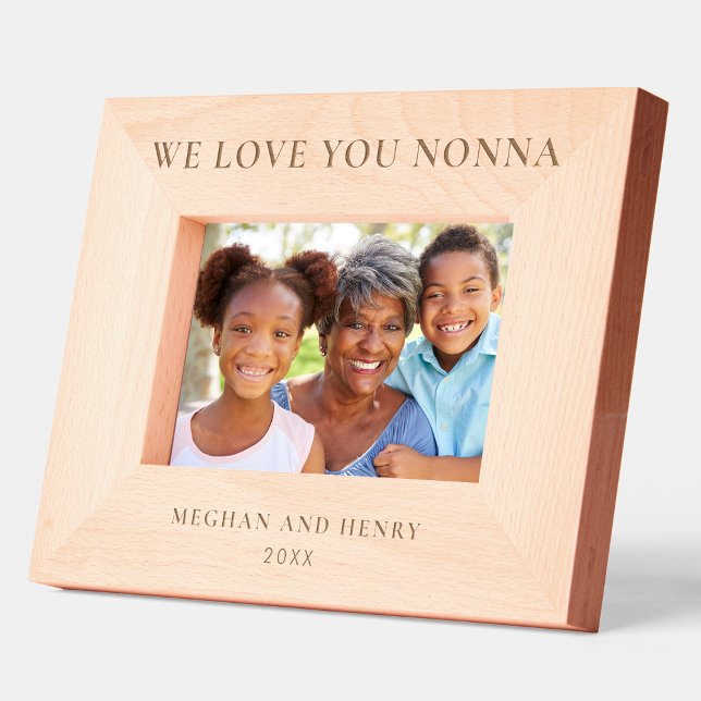 We Love You Nonna Personalised Photo Frame Gift (Creator Uploaded)