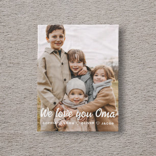 We Love You Oma Family Modern Single Photo Fleece