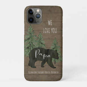 We Love You Papa Bear Forest Personalised Case-Mate iPhone Case