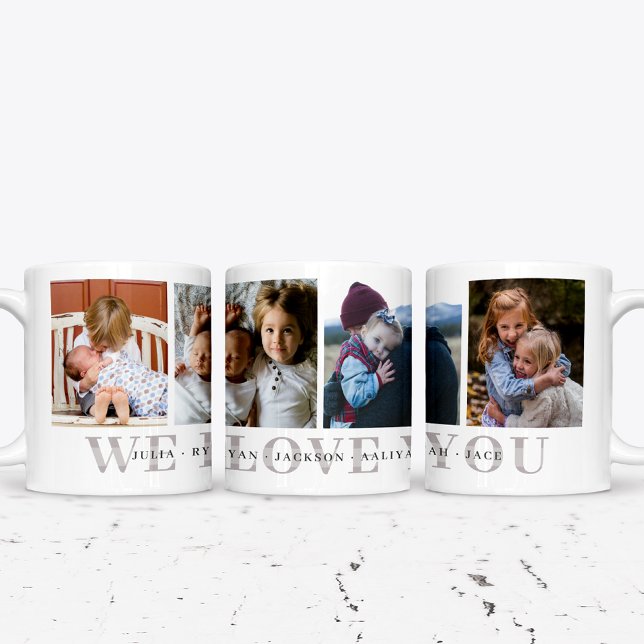 We Love You Personalised Photo Mug (Creator Uploaded)