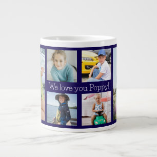 We Love You Poppy Grandfather 6 Photo  Large Coffee Mug