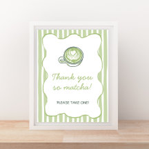 We Love You So Matcha Green Baby Shower Welcome