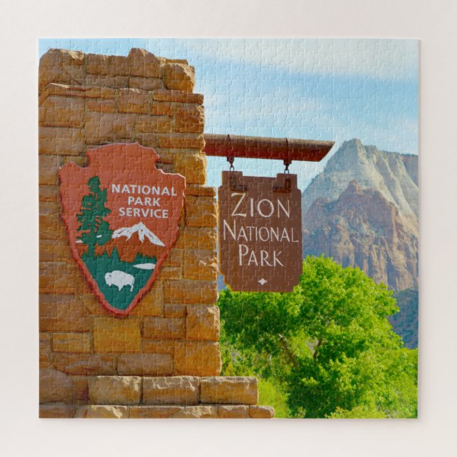 We Love Zion National Park Utah Jigsaw Puzzle (Vertical)