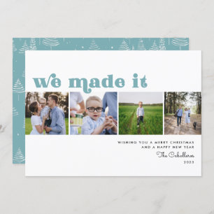 We Made It Holiday New Years Photo Card